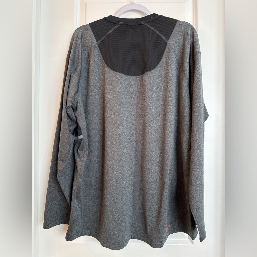 NWT Spyder Men’s Long Sleeve Brushed Crew (grey) - Picture 2 of 3